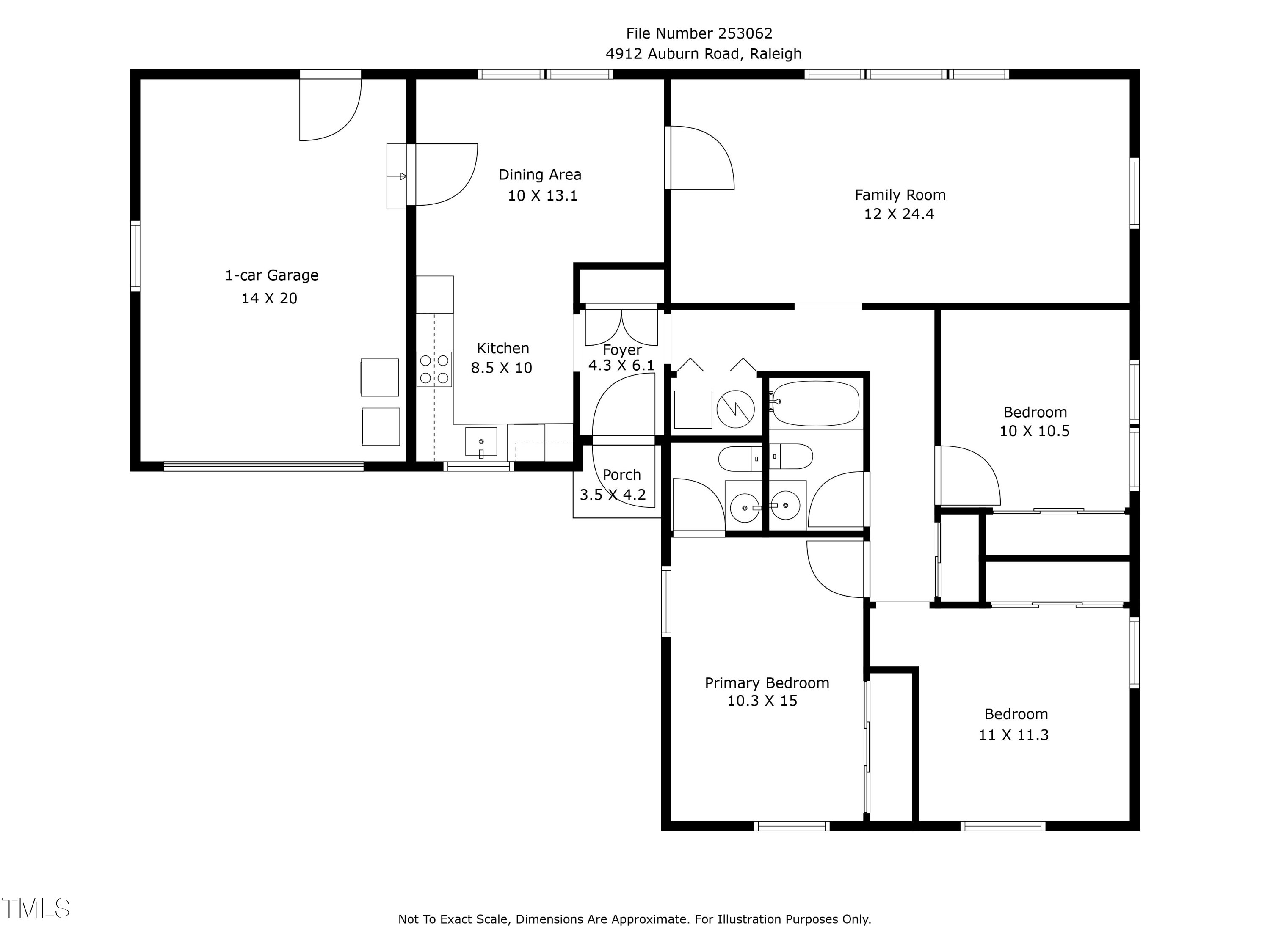 4912 Auburn Road Raleigh, NC 27609 - Photo 23 of 23 a picture of a floor plan
