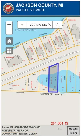 $6,000 | 227 Riviera Drive, Brooklyn, MI 49230
