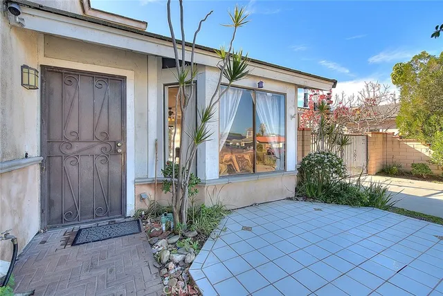 a front view of a house