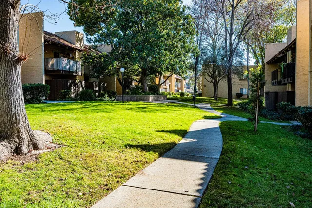 a view of a house with wooden floor and a roof