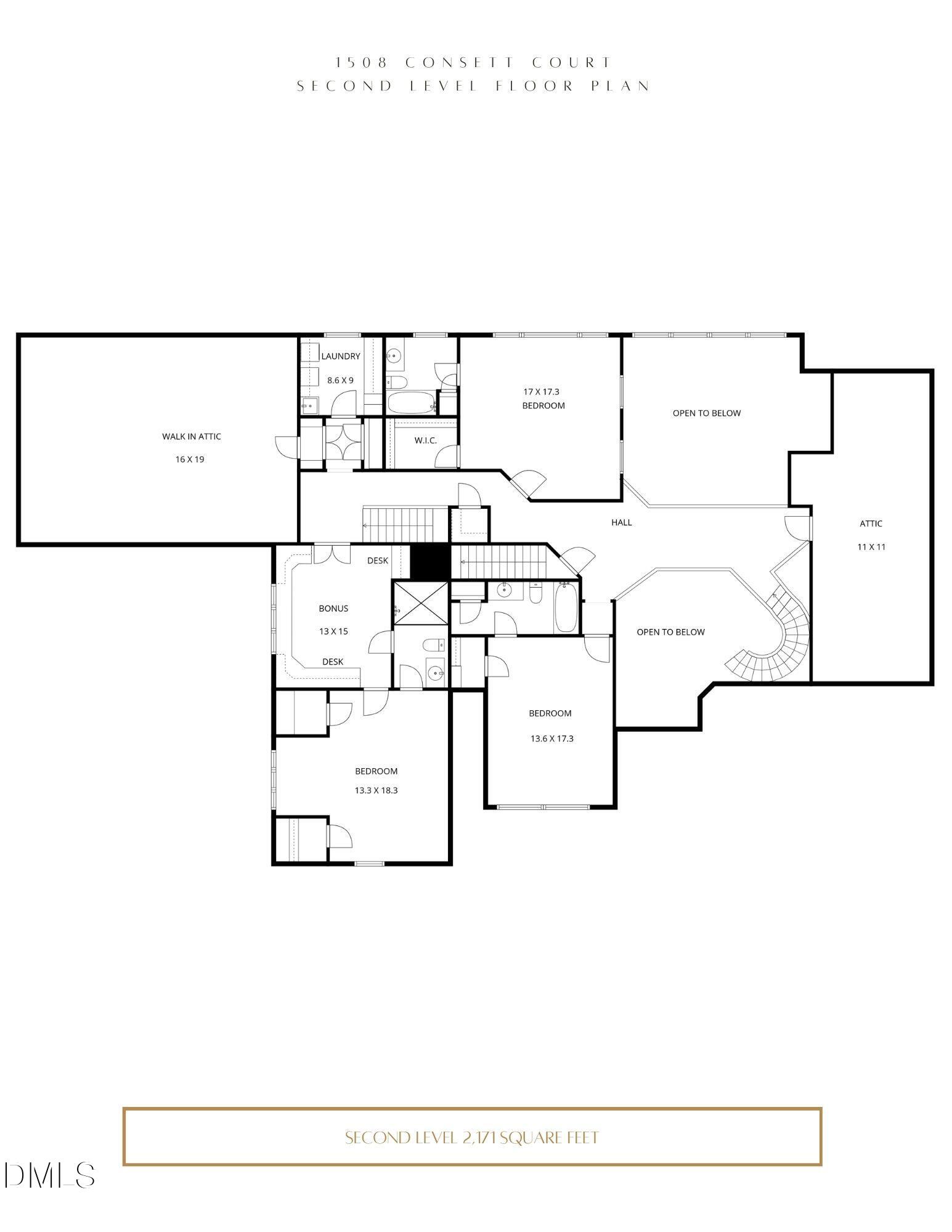 1508 Consett Court Raleigh, NC 27613 - Photo 66 of 67 Floor Plan