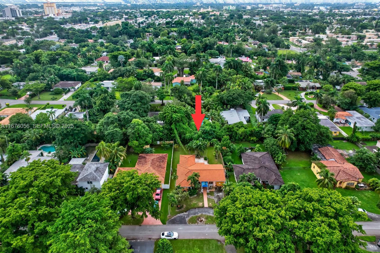 156 Northwest 88th Street El Portal, FL 33150 - Photo 46 of 56 an aerial view of residential houses with outdoor space and street view
