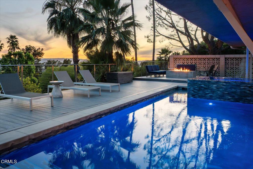 1900 Ransom Road Glendale, CA 91201 - Photo 50 of 64 20-Pool at Twilight