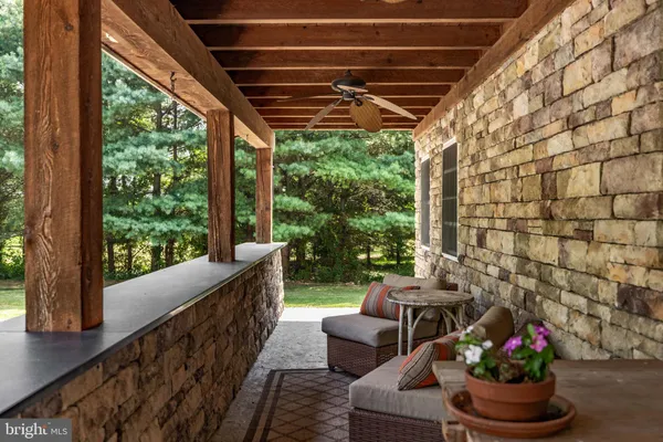 a front view of building with yard