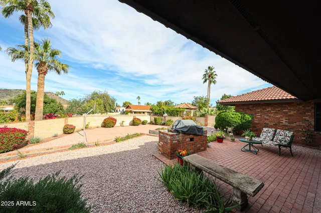 a view of balcony with patio