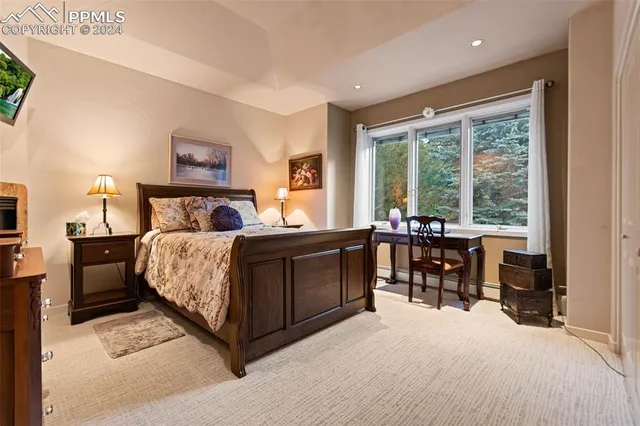 a view of a yard with some trees