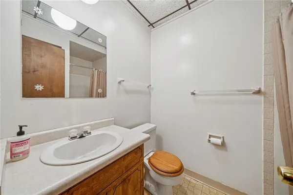 a bathroom with a sink and a toilet