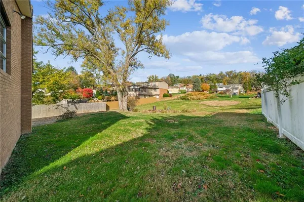 a view of an outdoor space and a yard