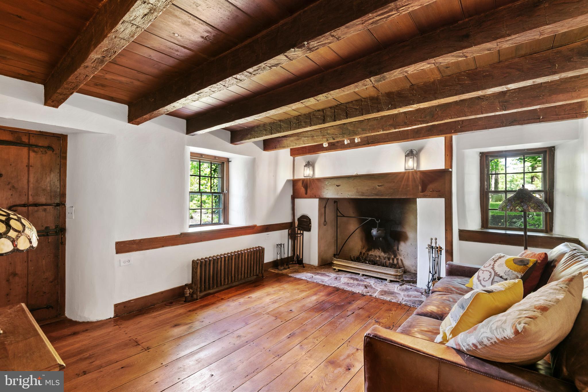 309 Swedesford Road Malvern, PA 19355 - Photo 6 of 36 Original Keeping Room with walk in fireplace