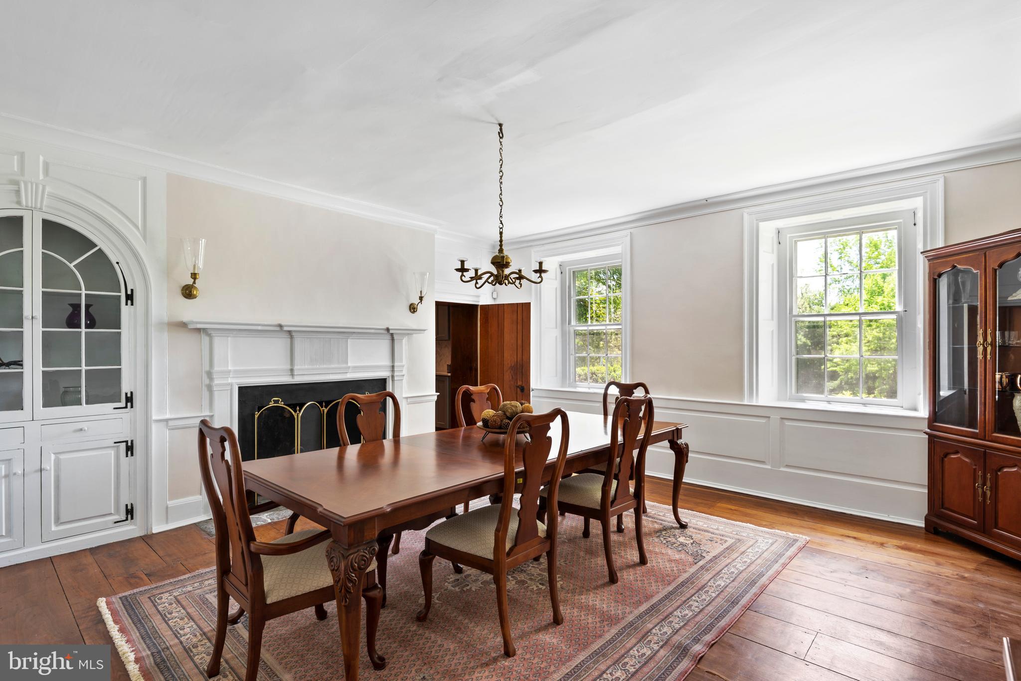 309 Swedesford Road Malvern, PA 19355 - Photo 7 of 36 Gracious Dining Room with fireplace
