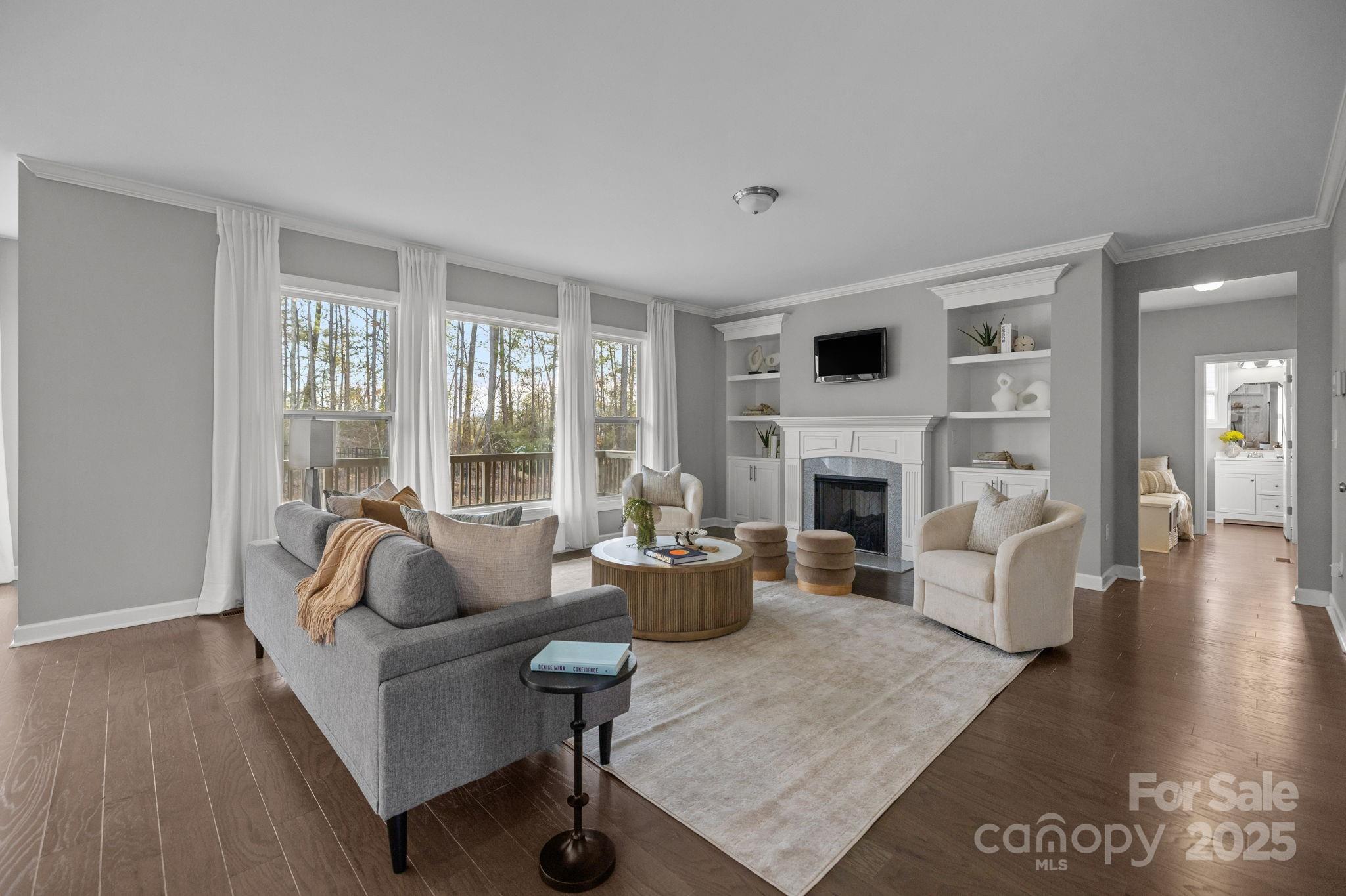 366 Hampton Trail Drive Fort Mill, SC 29708 - Photo 17 of 45 a living room with furniture fireplace and window