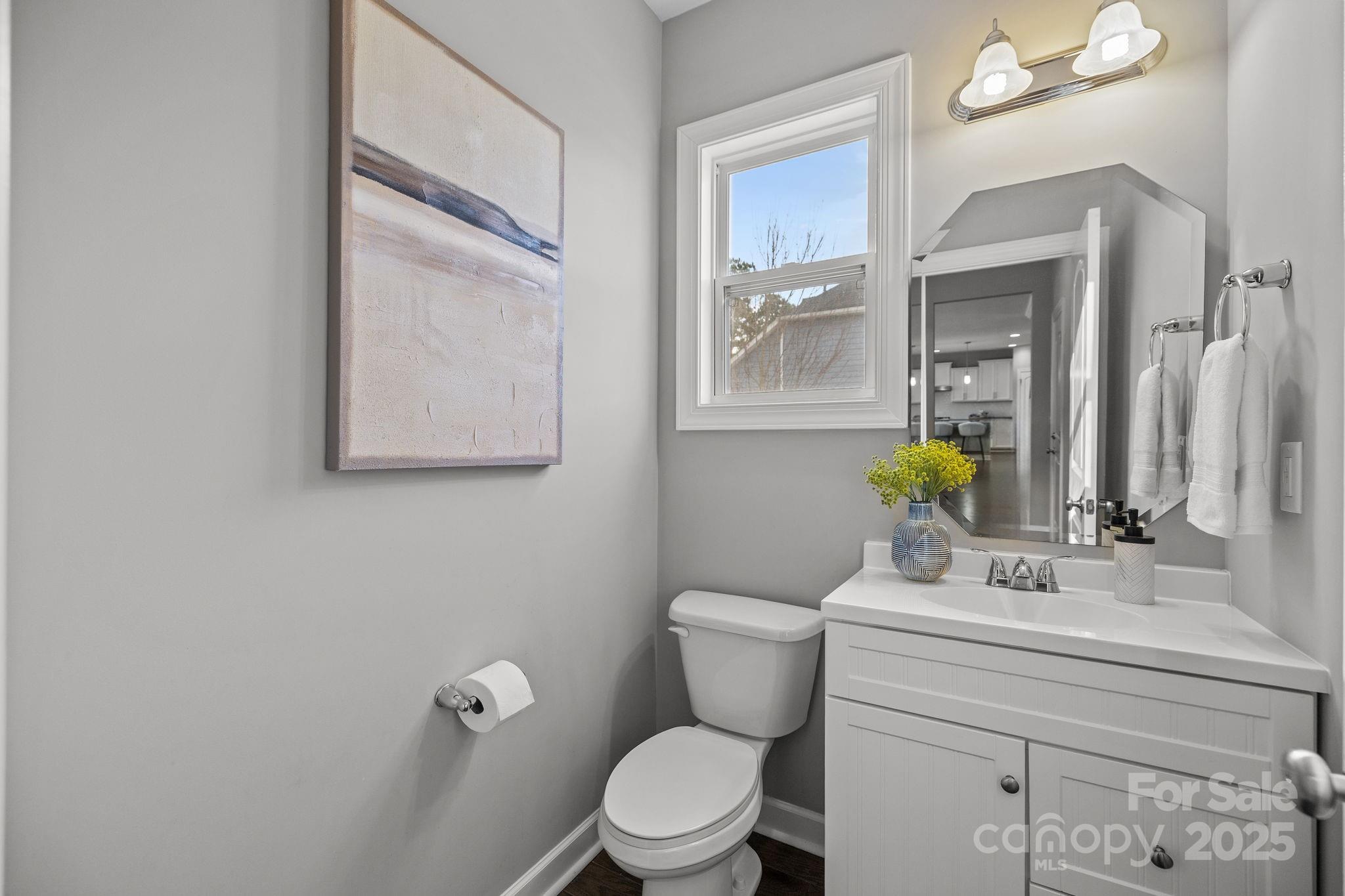 366 Hampton Trail Drive Fort Mill, SC 29708 - Photo 21 of 45 a bathroom with a toilet a sink and mirror