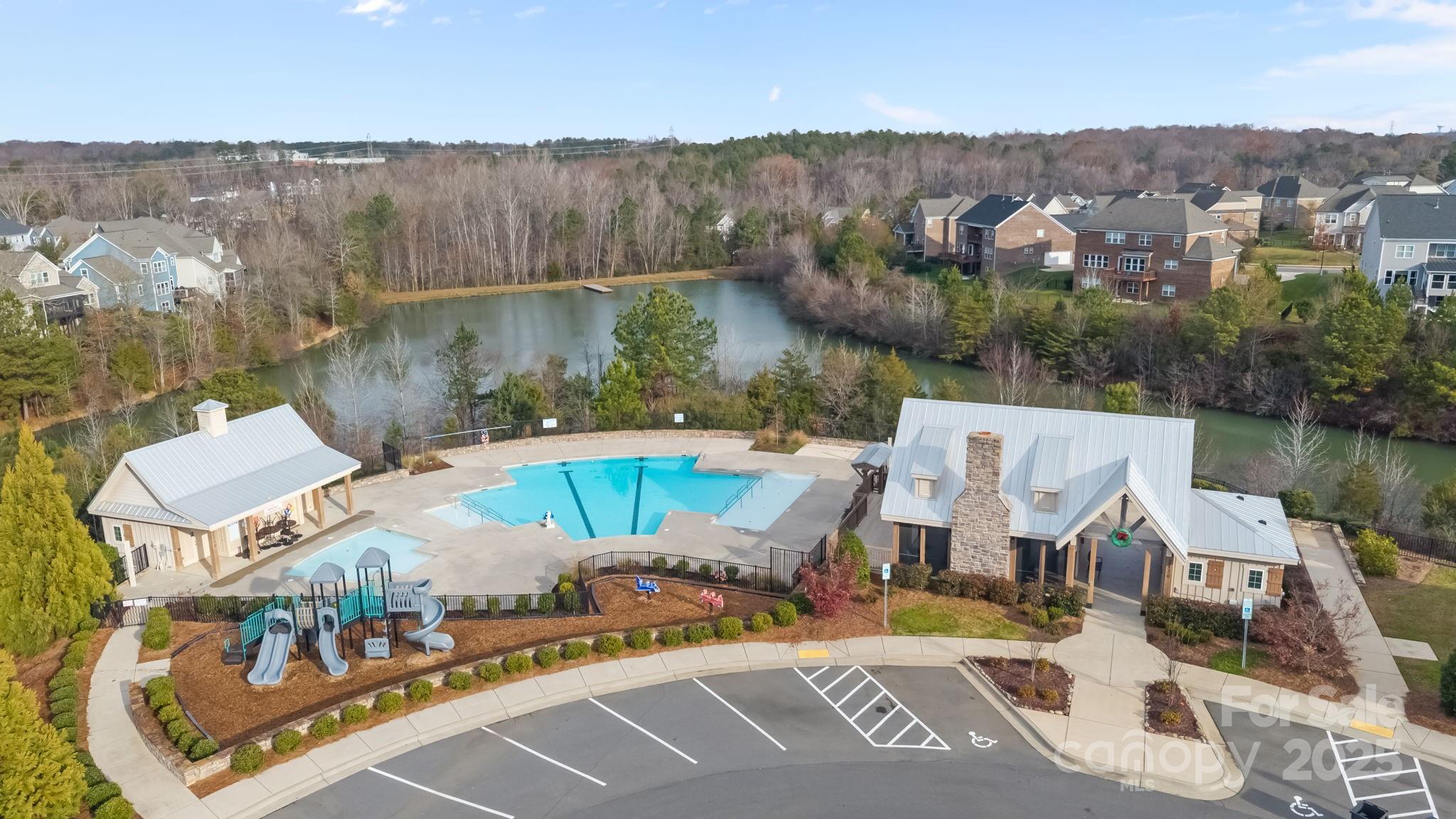 366 Hampton Trail Drive Fort Mill, SC 29708 - Photo 44 of 45 an aerial view of a house with outdoor space and lake view