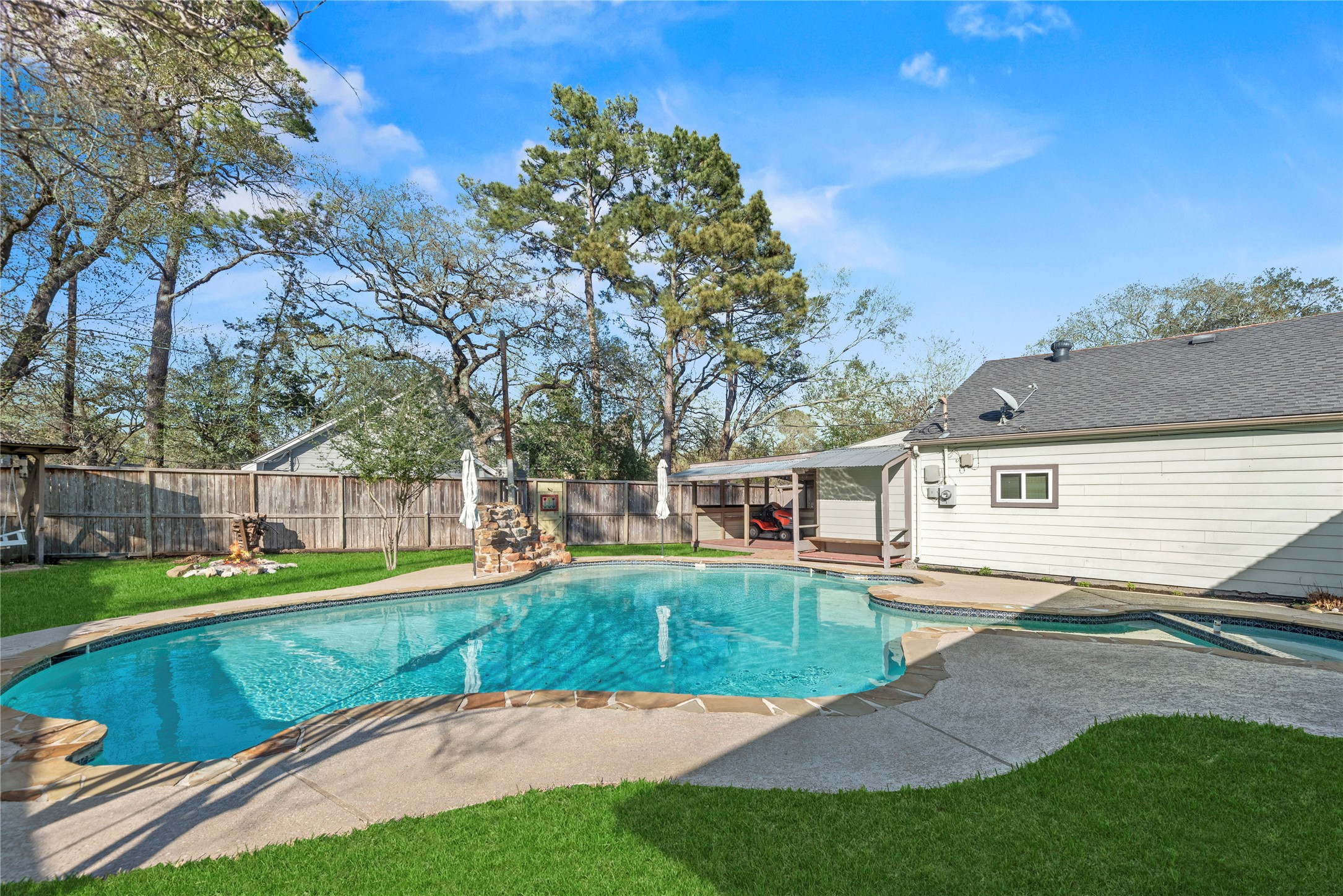12802 Jarvis Road Cypress, TX 77429 - Photo 21 of 29 a view of a backyard with a garden
