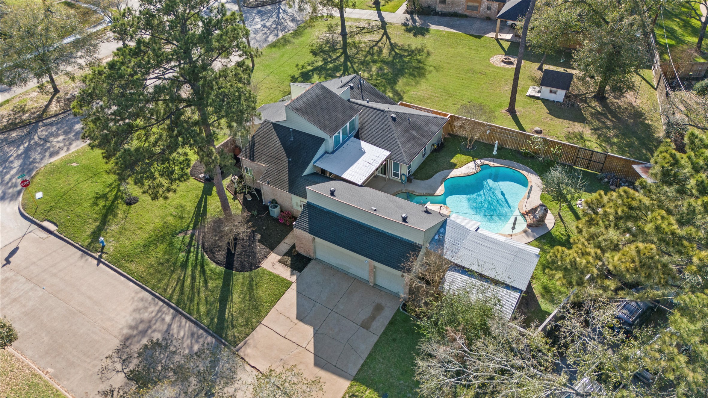 12802 Jarvis Road Cypress, TX 77429 - Photo 28 of 29 an aerial view of a house with a garden
