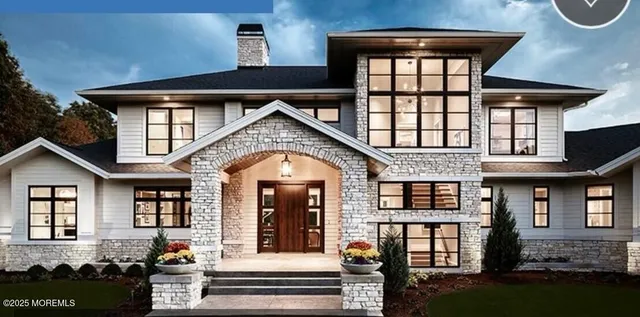 a front view of a house