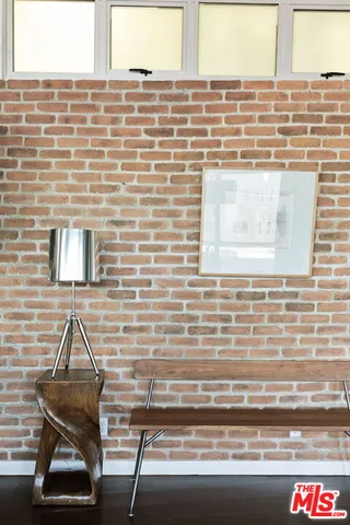 a view of a door with a chair