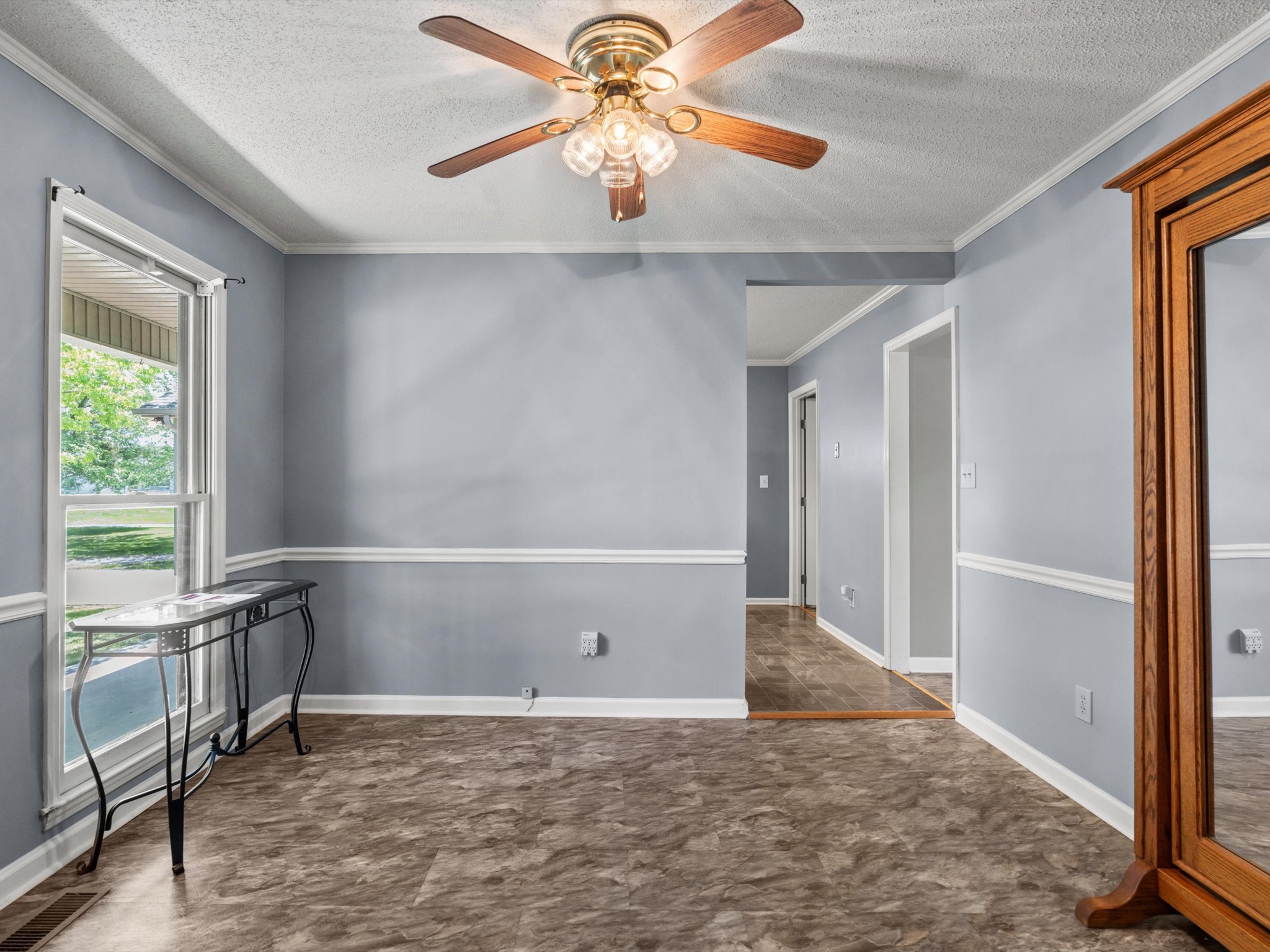 6934 Old Railroad Bed Road Toney, AL 35773 - Photo 12 of 38 a view of room with window and ceiling fan