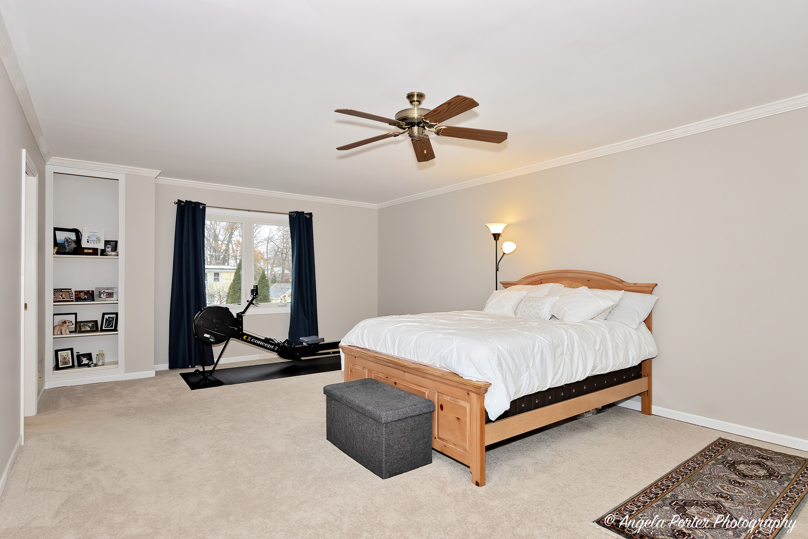 238 Harding Street Grayslake, IL 60030 - Photo 13 of 21 a bedroom with a bed a lamp and a window
