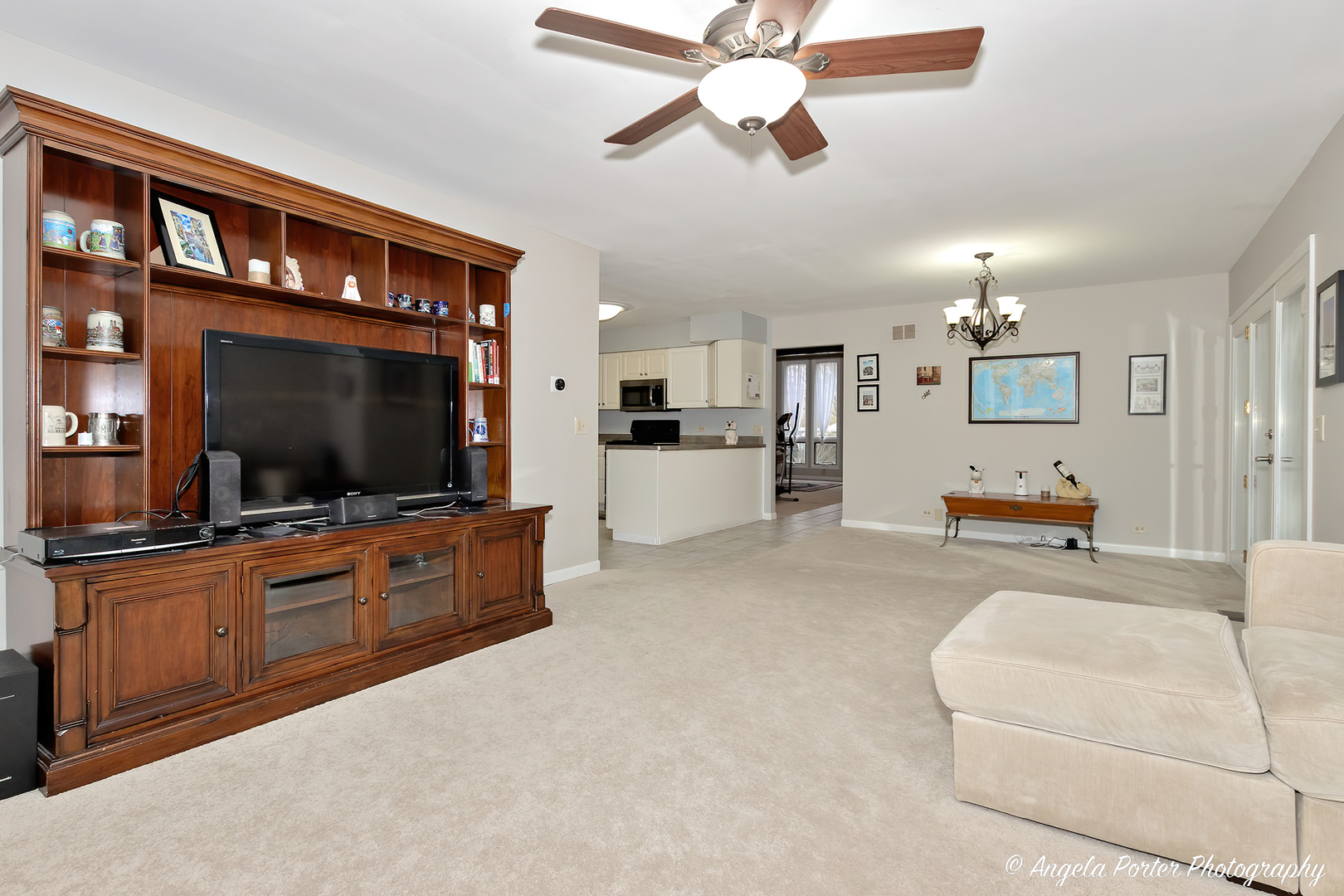 238 Harding Street Grayslake, IL 60030 - Photo 3 of 21 a living room with furniture and a flat screen tv
