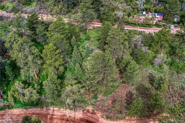 a backyard of a house with lots of green space and garden in the back