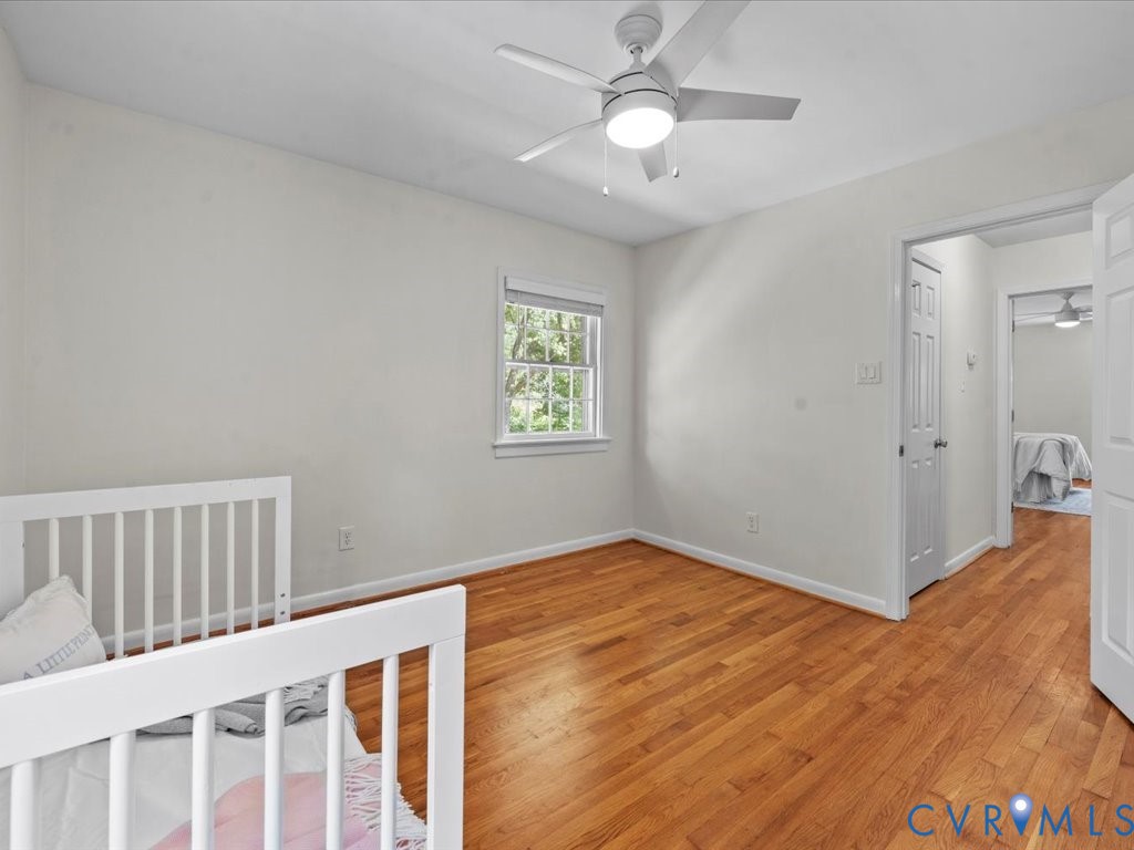 1803 Marroit Road Henrico, VA 23229 - Photo 20 of 34 Bedroom 2 w/ hardwoods, fresh paint, ceiling fan &