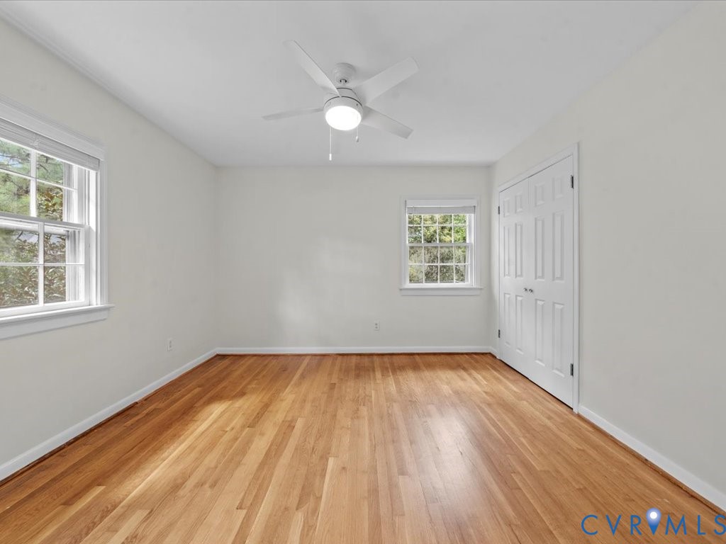 1803 Marroit Road Henrico, VA 23229 - Photo 21 of 34 Bedroom 3 w/ hardwoods, fresh paint, ceiling fan &