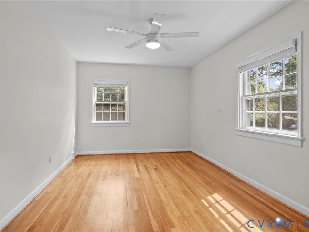 1803 Marroit Road Henrico, VA 23229 - Photo 23 of 34 Bedroom 4 w/ hardwoods, fresh paint, ceiling fan &