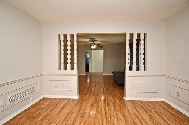 a view of an empty room