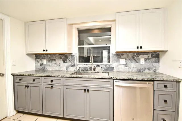 a kitchen with stainless steel appliances granite countertop a stove and a microwave