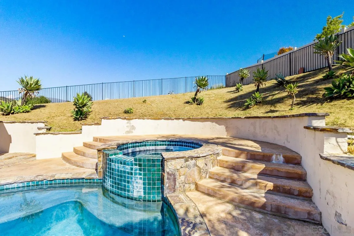 404 Summerhill Terrace Alpine, CA 91901 - Photo 31 of 40 a view of swimming pool with outdoor seating
