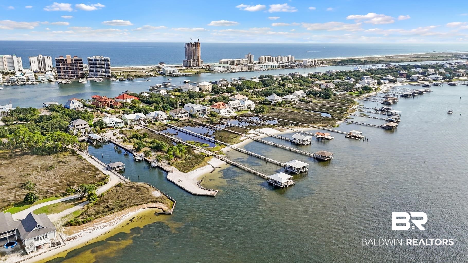 29255 Ono Boulevard Orange Beach, AL 36561 - Photo 10 of 43 Aerial view of a large body of water