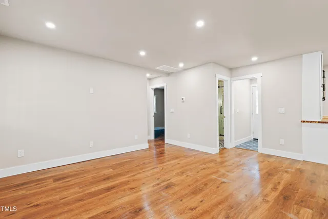 a view of an empty room