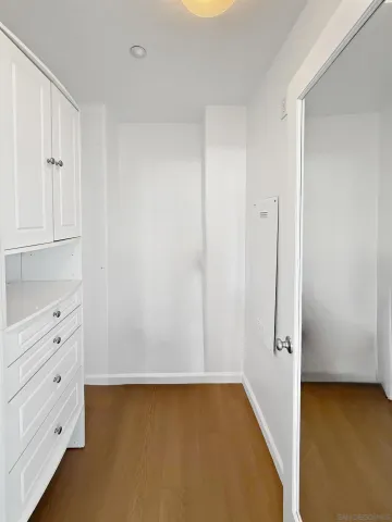 a view of an empty room