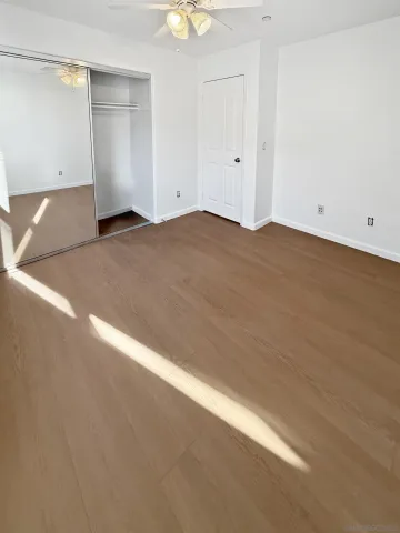 an empty room with an entryway