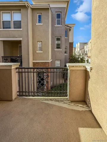 a view of a house with a door