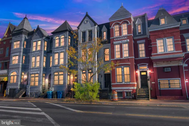 a front view of a building