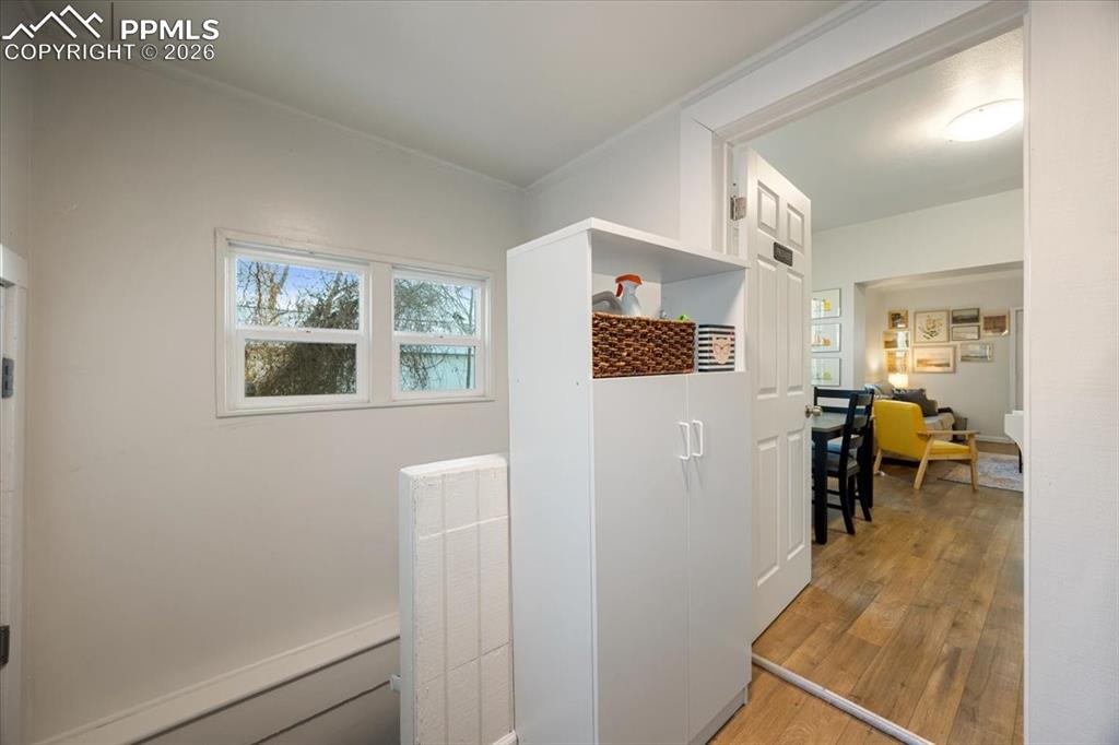 421 South Prospect Street Colorado Springs, CO 80903 - Photo 18 of 48 a view of a livingroom with wooden floor and furniture