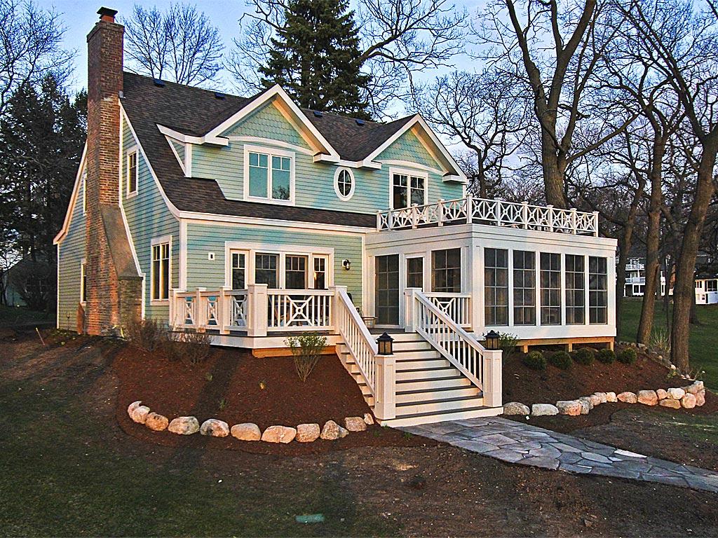 Lakeside View of Home