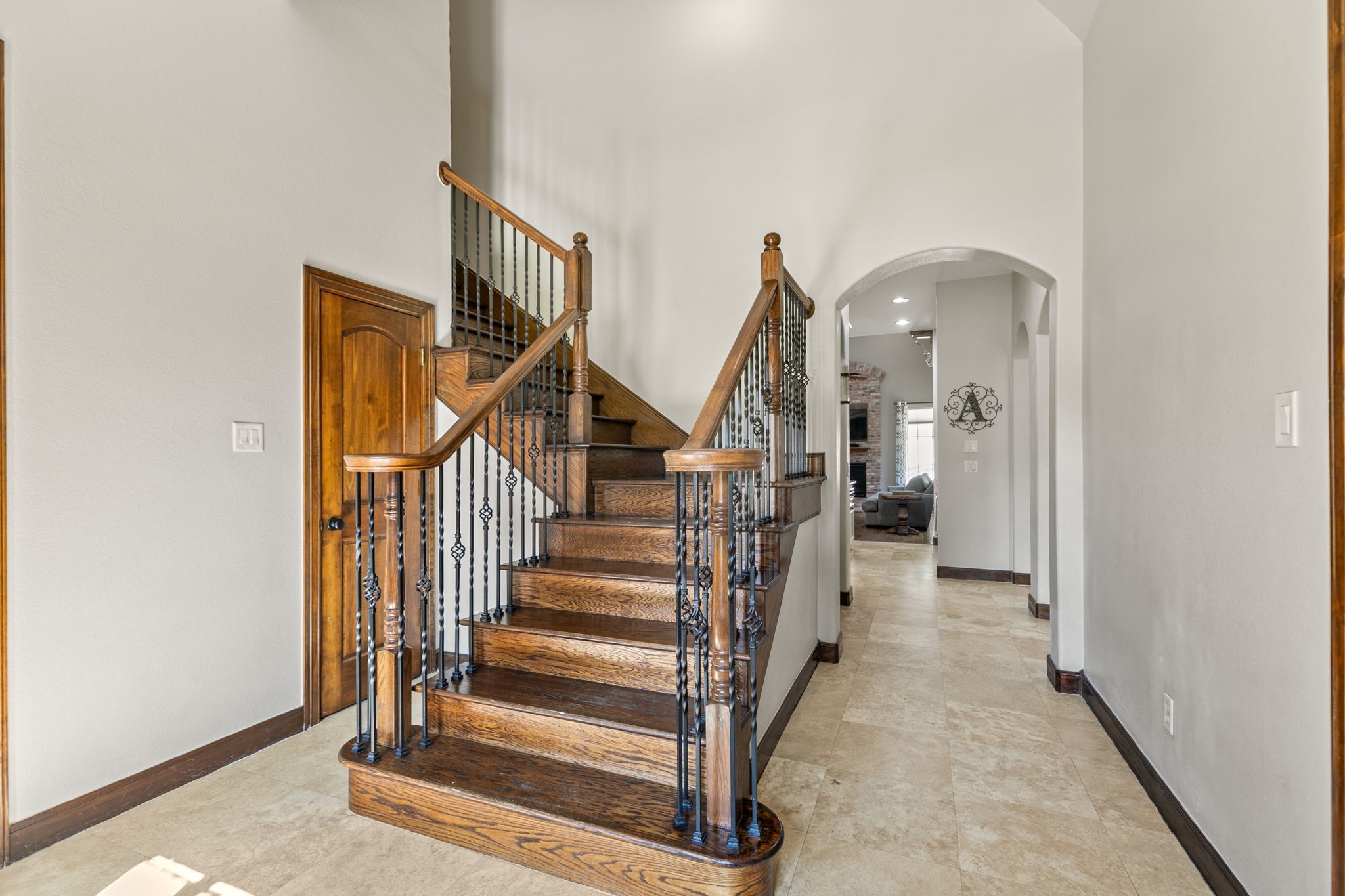 3811 Rayford Road Spring, TX 77386 - Photo 5 of 50 a view of entryway and hall with wooden floor