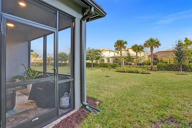 a house view with a garden space