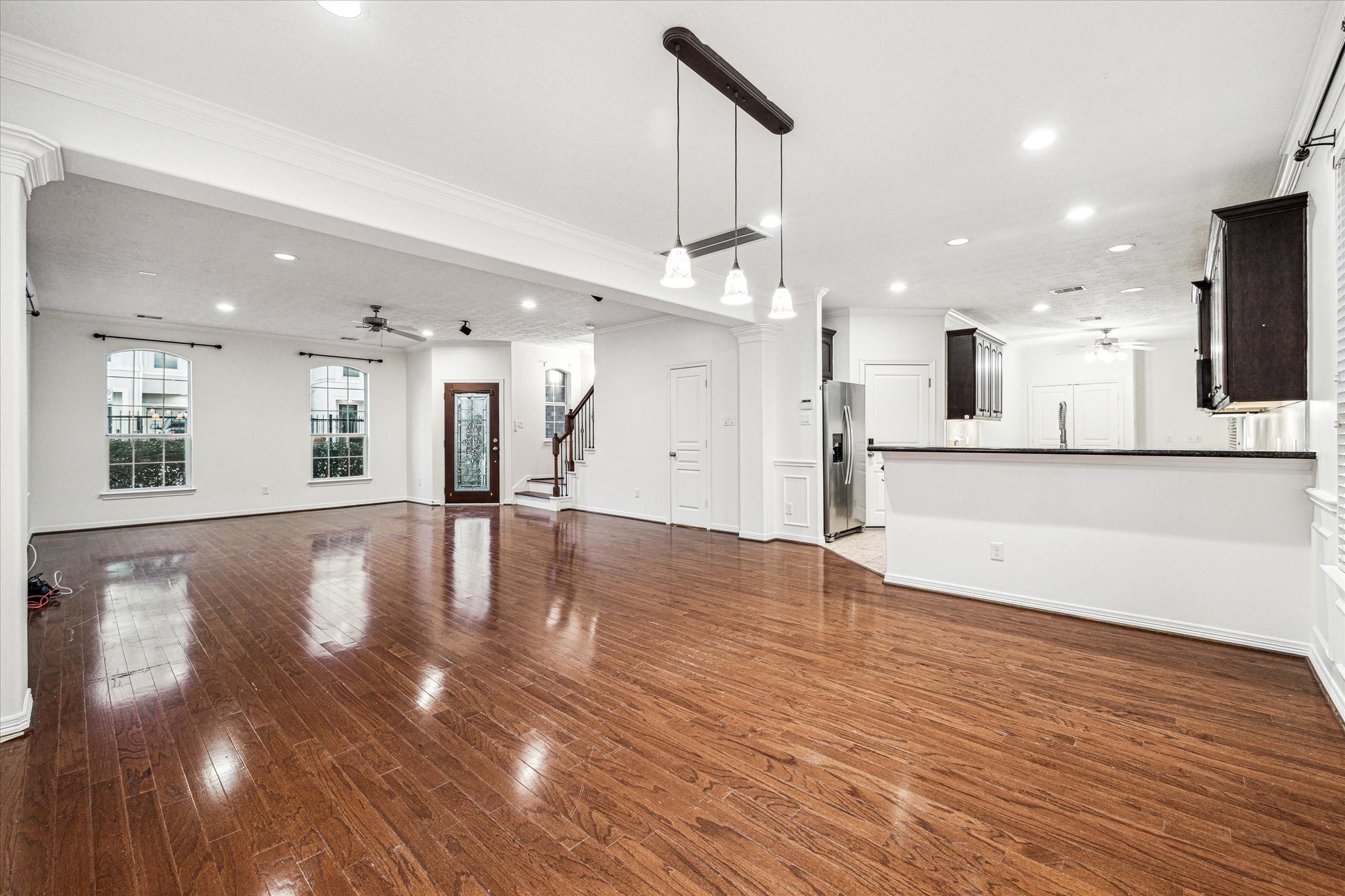 1613 West 15th Street Houston, TX 77008 - Photo 10 of 25 a view of a kitchen with a sink and a floor to ceiling window