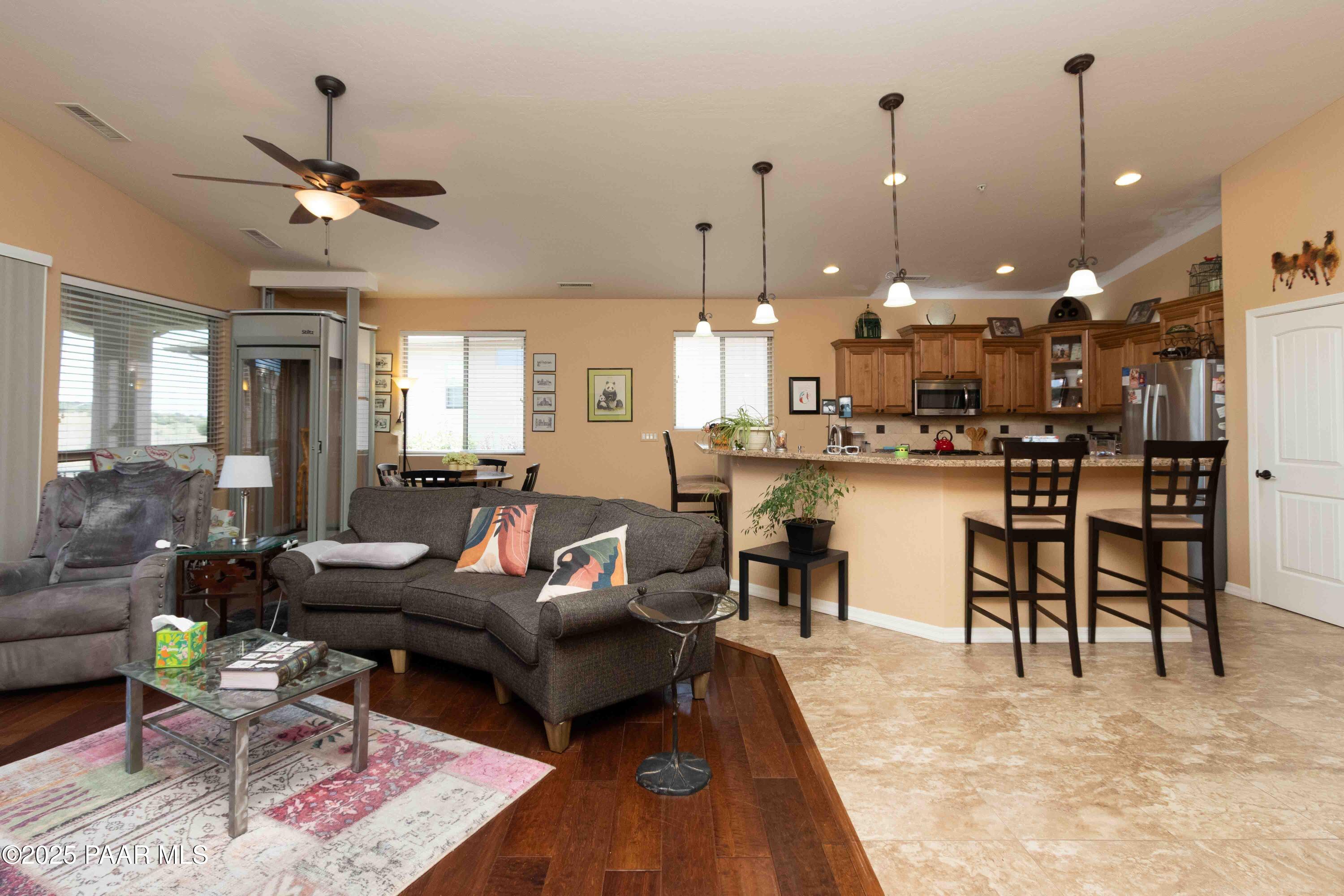 330 Breezy Road Prescott, AZ 86301 - Photo 17 of 42 Living Room into Kitchen 2