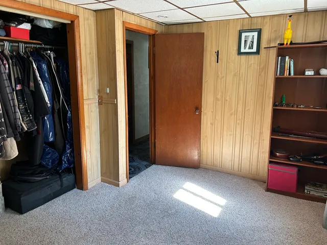 a view of a closet area