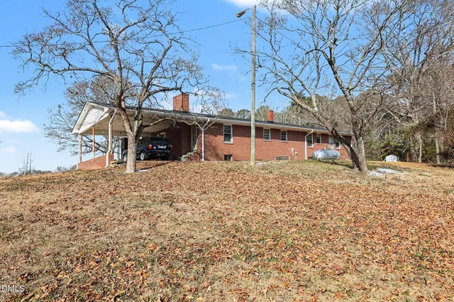 a view of a house with a snow