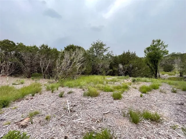 a view of outdoor space with green field and trees all around