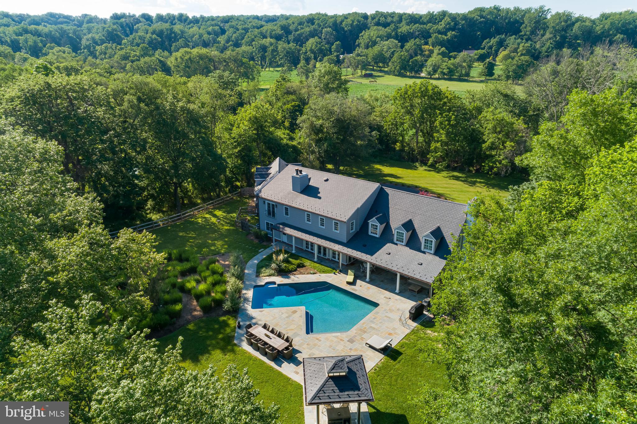1840 Greenspring Valley Road Stevenson, MD 21153 - Photo 58 of 63 Beautiful back covered porch, pool and patios