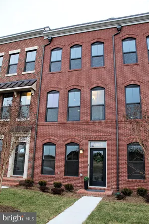front view of brick house