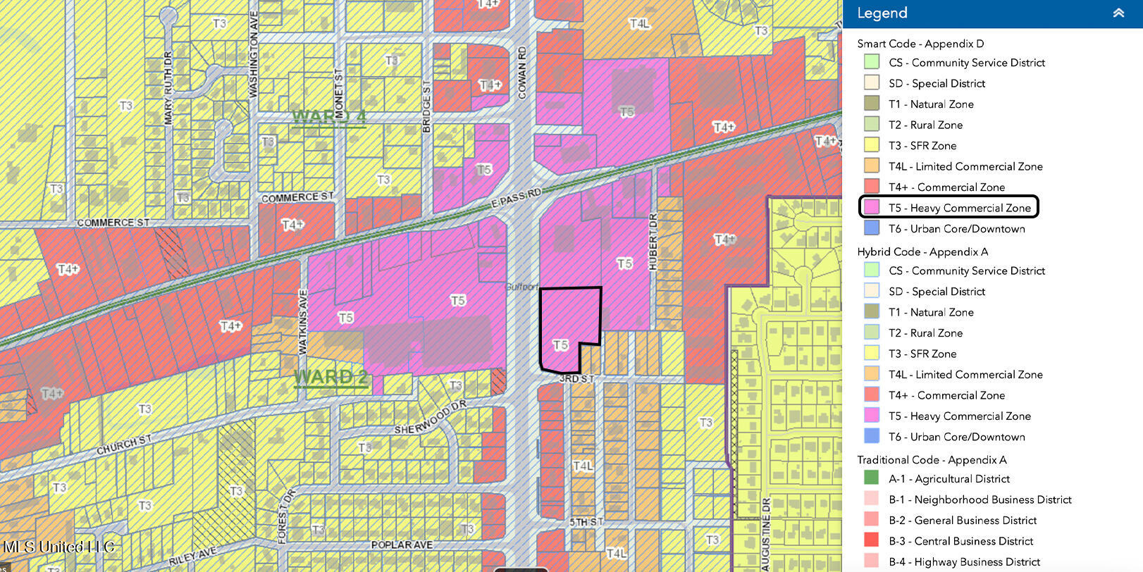 Cowan Road Gulfport, MS 39507 - Photo 3 of 4 Zoning Map