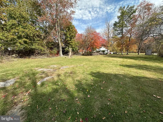 a big yard with lots of green space and trees